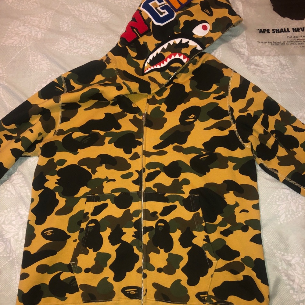 1st Camo Bape zip up hoodie